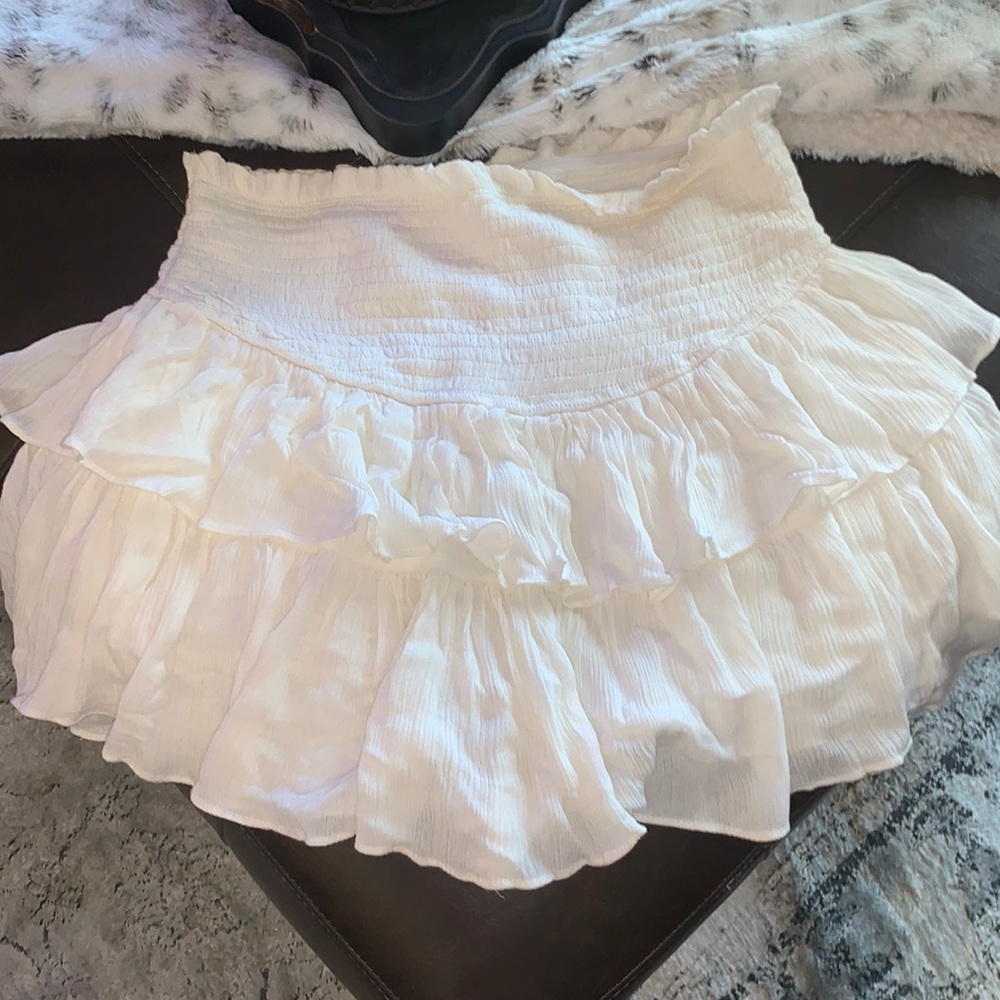 White Ruffle Skirt